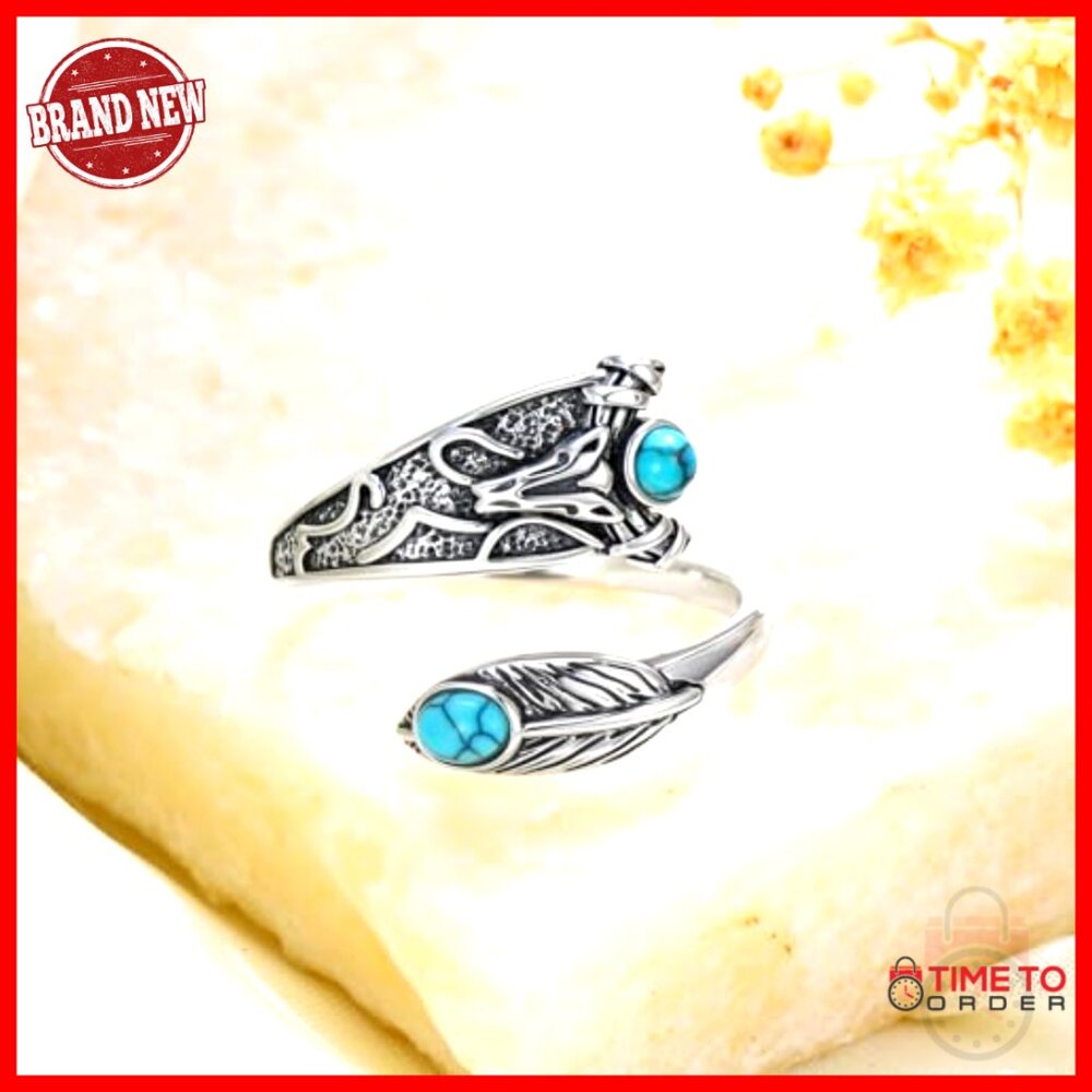 Adjustable Sterling Silver Ring Boho Western Vint… - image 2